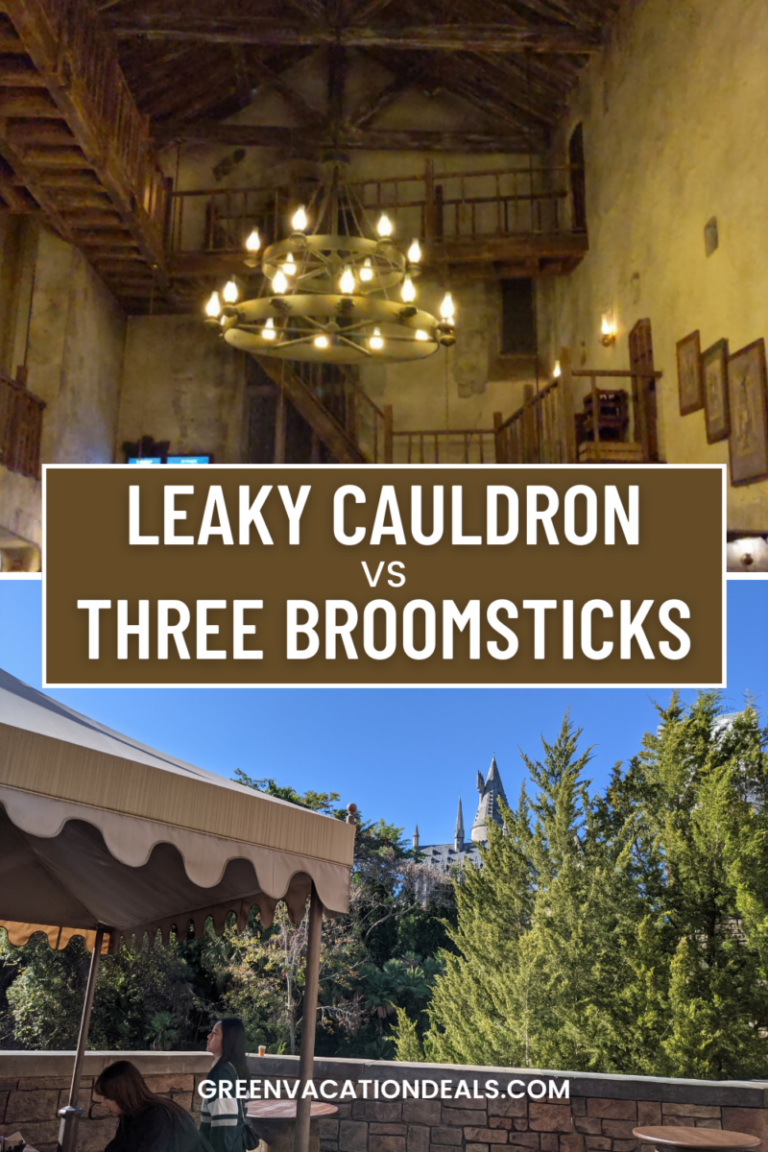 Universal Orlando Dining: Three Broomsticks vs Leaky Cauldron | Green Vacation Deals